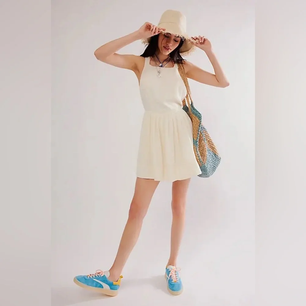 NWT Free People Melted Hearts Mini Dress in Ivory